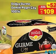 DOĞUŞ GURME DEMLİK POŞET ÇAY 100'LÜ fiyat ve kampanya bilgisi